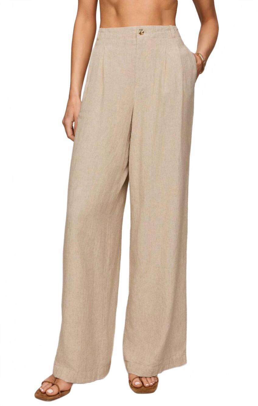 NEW Z SUPPLY magnolia linen pant in flax